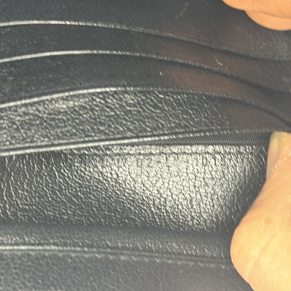 Authentic Christian Dior Trotter Saddle Wallet Black Canvas Floral Embroidery - Picture 9 of 9